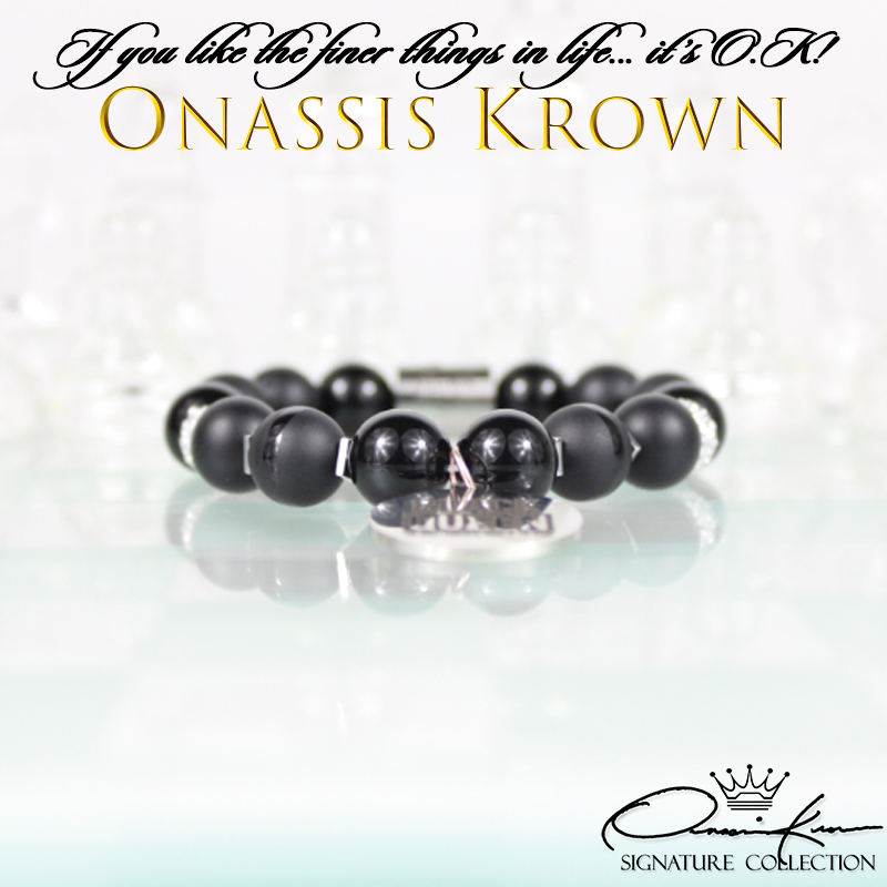 black queen charm black bead bracelet