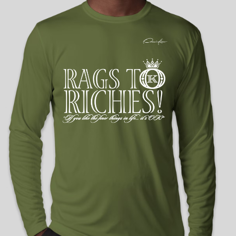 rags to riches shirt army green