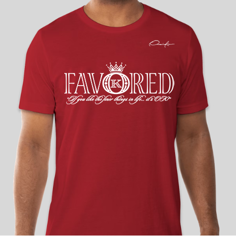 favored t-shirt red