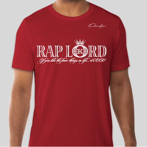 rap lord t-shirt red