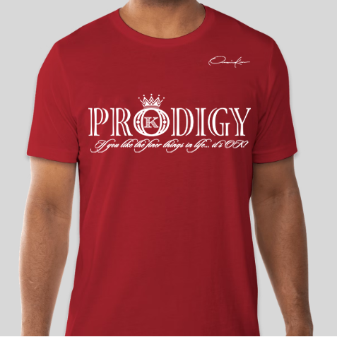 prodigy t-shirt red