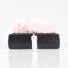 Rose Quartz Mala Prayer Beads - Default Title - Mala