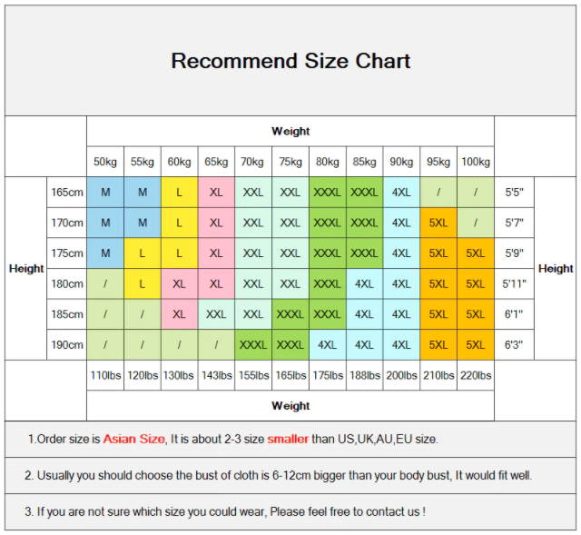 slim fit shirt size chart