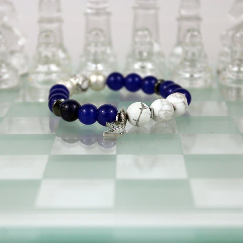 phi beta sigma silver greek letter charm bead bracelet