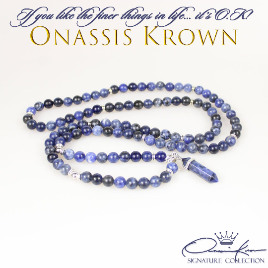 blue sodalite bead necklace