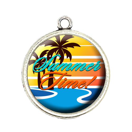 summertime cabochon charm