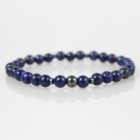 lapis lazuli bead bracelet