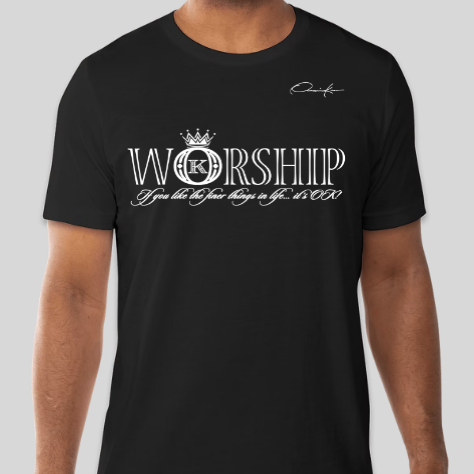 worship t-shirt black