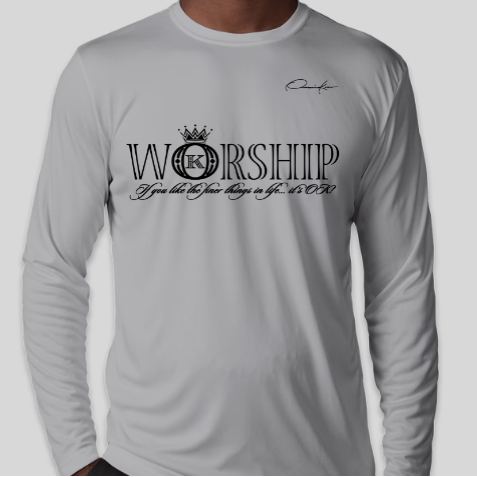 worship shirt gray