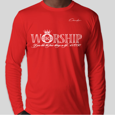 worship shirt red