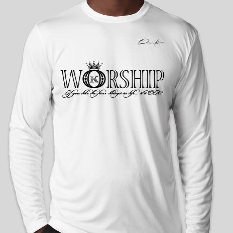 worship shirt white