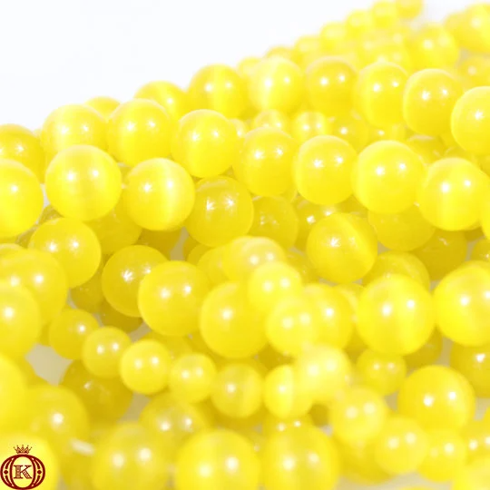 gold cats eye gemstone beads