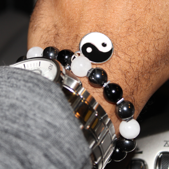 yin yang bracelet watch combo