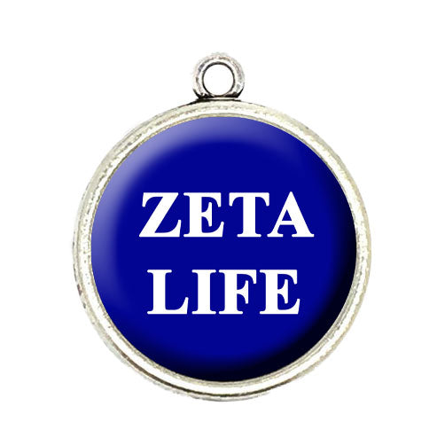 zeta phi beta greek life jewelry bracelet charm